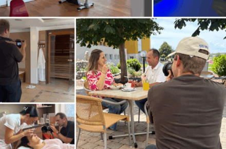 Fotoshooting -INTERREG - PROJEKT: Ostbayern-Oberösterreich im Reha Zentrum Aspach