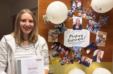 Erfolgreicher Lehrabschluss im OptimaMed in Aspach