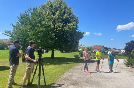 Dreharbeiten im OptimaMed Rehazentrum Aspach